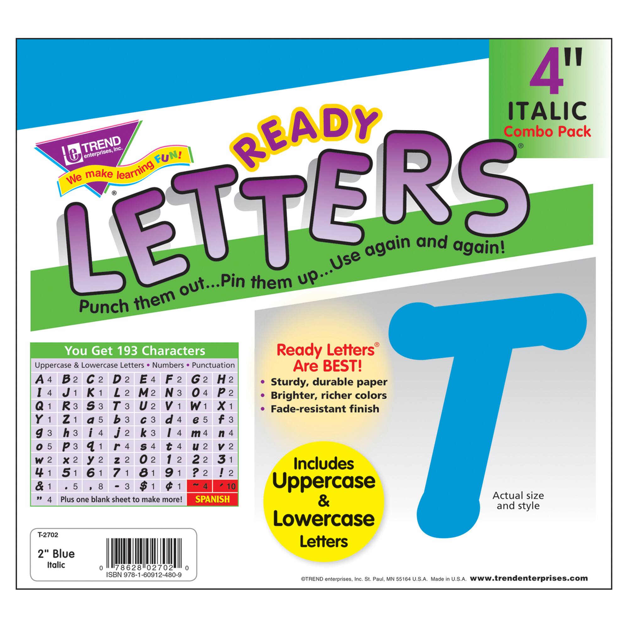 Italic Combo Ready Letters